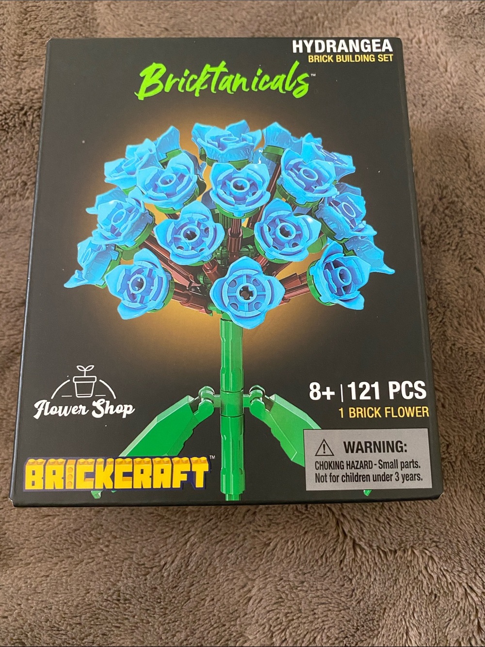 Brickctaft Brickcanicals Hydrangea Brick Building Set - Blue